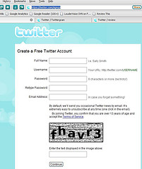 Twitter Signup